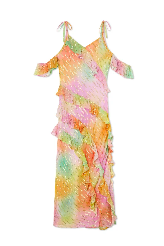 Ombre Jacquard Faro Dress