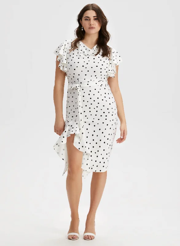 Polka Dot Print Dress