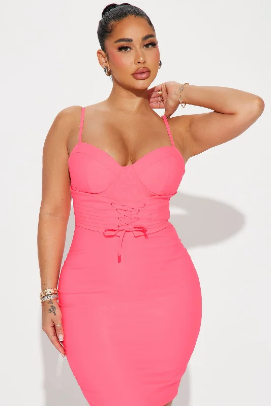 Cosette Mini Dress - Hot Pink