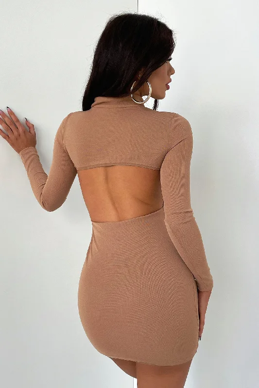 Prism Dress - Brown