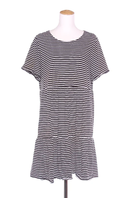 STUDIO CURVE - Stripe tiered cotton dress! 16