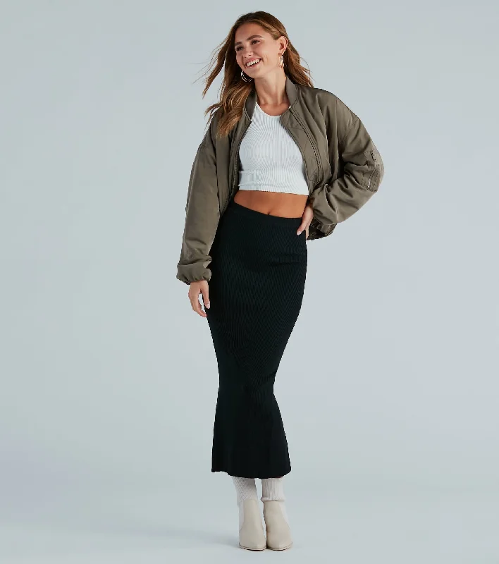 Another Slay Sweater Knit Maxi Skirt