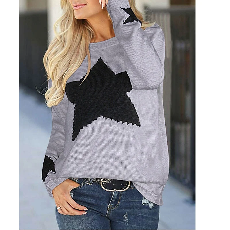 Autumn And Winter New Women's Sweater Loose Idle Pullover Knitting Base Shirt Spot Goods