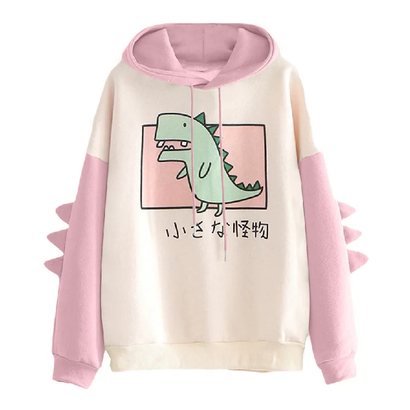 Comfortable Women's Printed Dinosaur Color Winter Sweaters