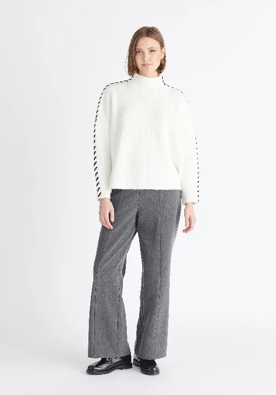 Contrast Whipstitch Jumper