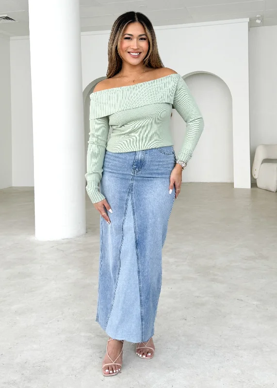 Florence Knit Top - Sage