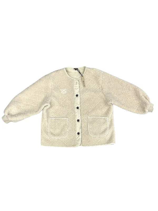 Jacket Faux Fur & Sherpa By Coco And Carmen In Cream