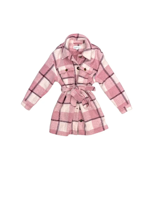 Jacket Fleece By Ava & Viv In Pink, Size: 1x