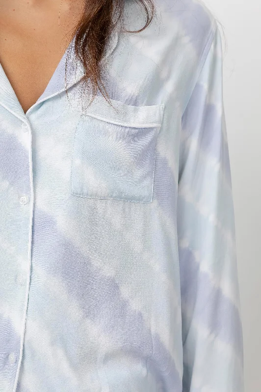 CLARA PAJAMA SET - CLOUD MIST TIE DYE