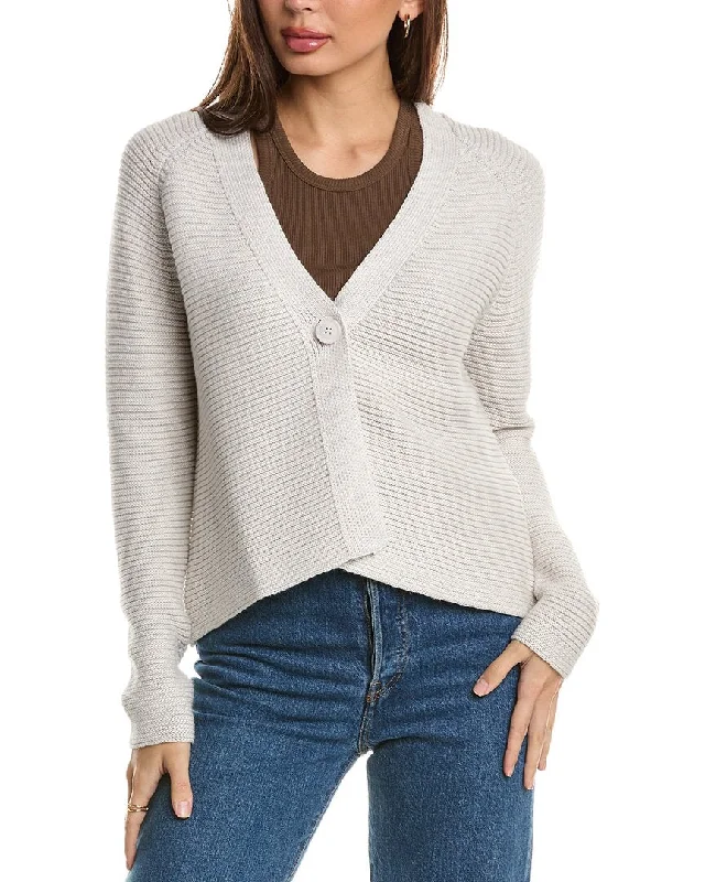 Forte Cashmere Garter Button Cardigan