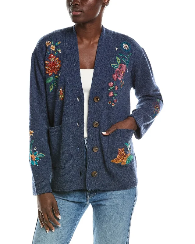 Johnny Was Griffin Wool & Cashmere-Blend Cardigan