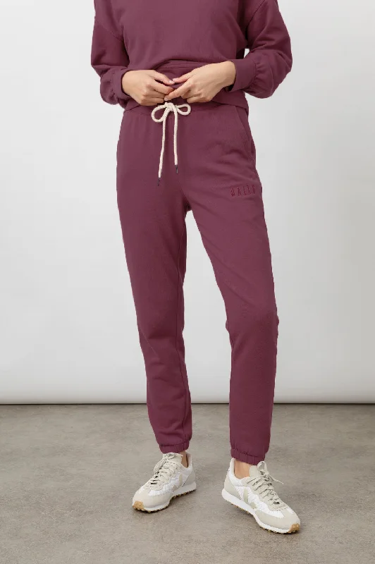 KINGSTON SWEATPANT - CRANBERRY