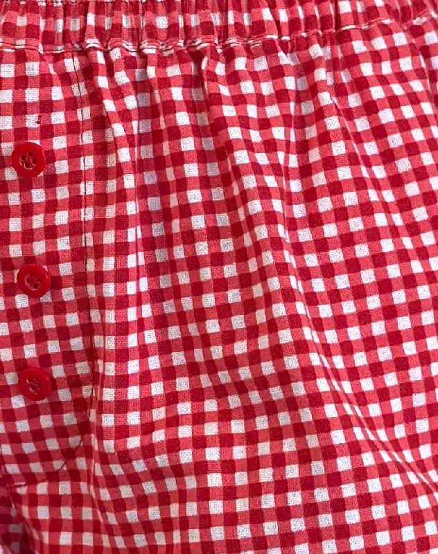 Laboxe Shorts in Red Gingham