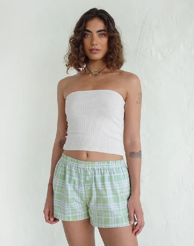 Laboxe Shorts in Table Cloth Neo Mint