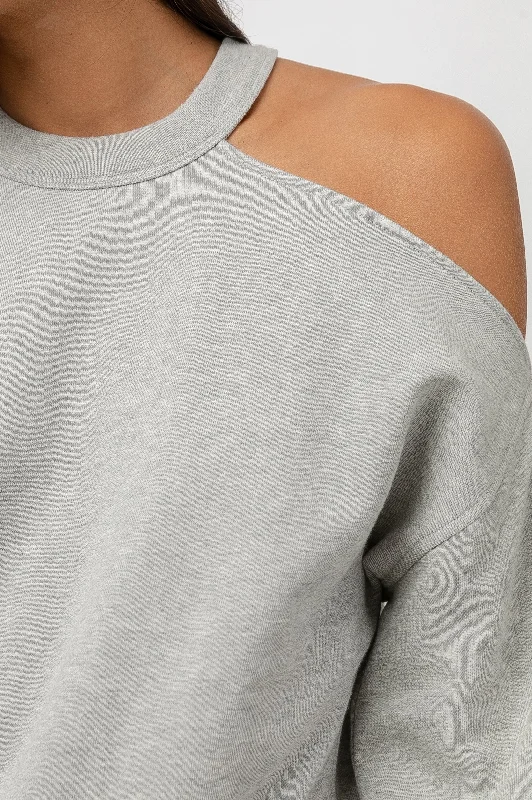 QUINCY SWEATSHIRT - HEATHER GREY