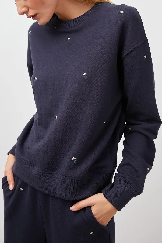 RAMONA SWEATSHIRT - NAVY BUDS