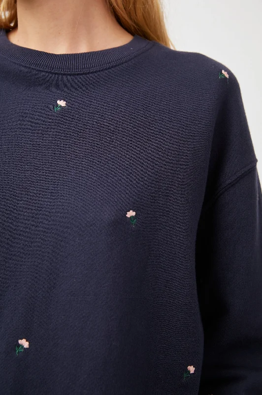 RAMONA SWEATSHIRT - NAVY BUDS