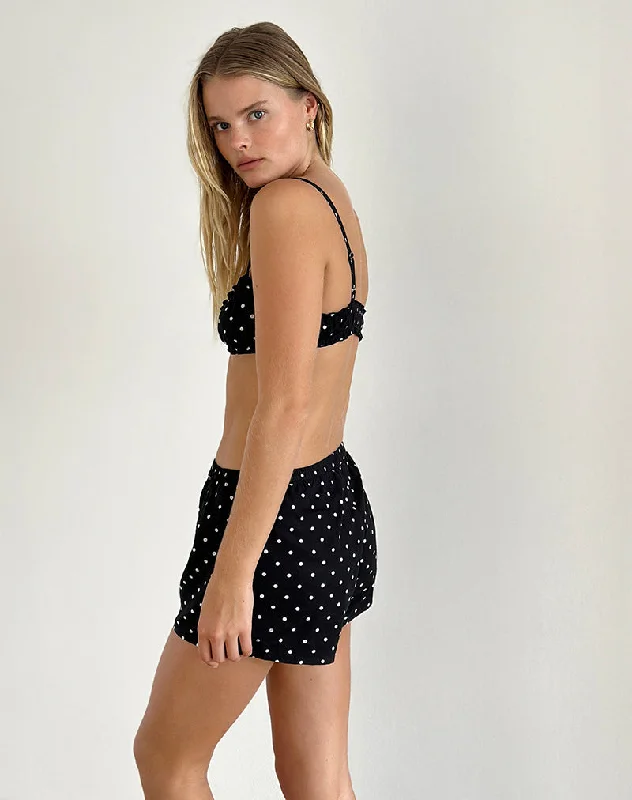 Sibo Short in Polka Black