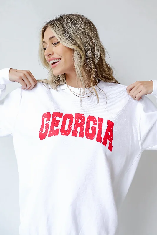 White Georgia Sweatshirt