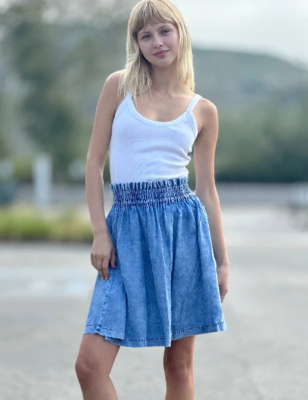 Breezy Soft Denim Skirt