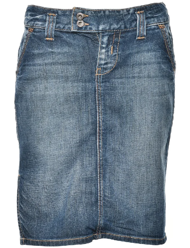 Guess Pencil Shape Denim Skirt - M