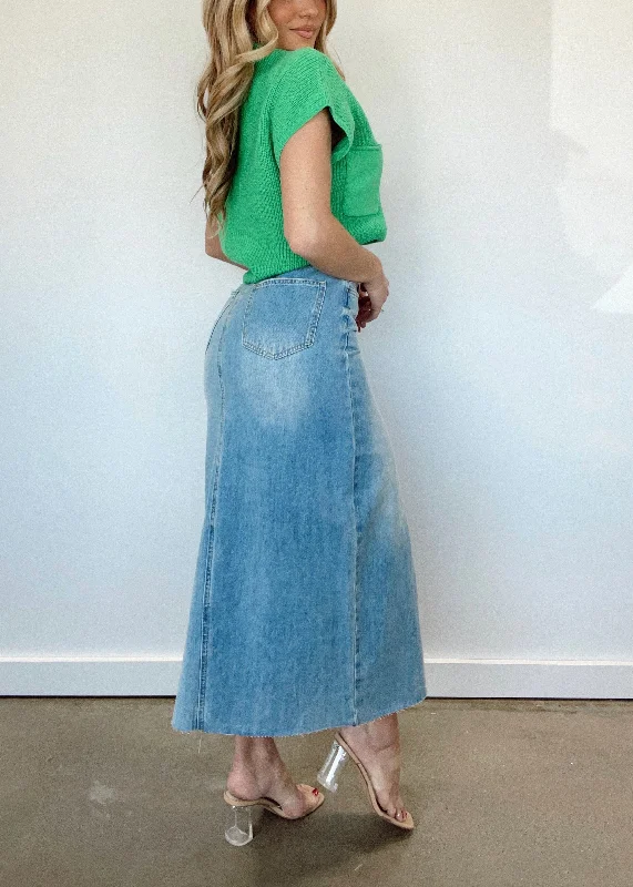 Isla Denim Maxi Skirt