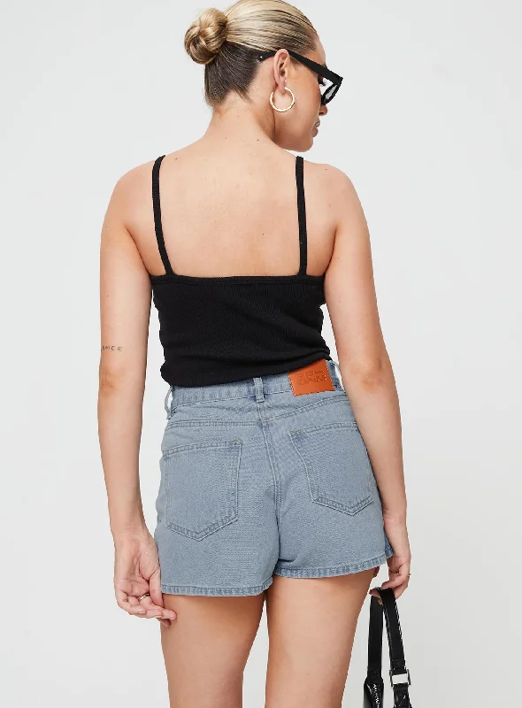 Merthyr Denim Skort Mid Wash