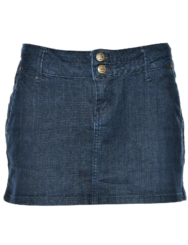 Pencil Shape Denim Skirt - M