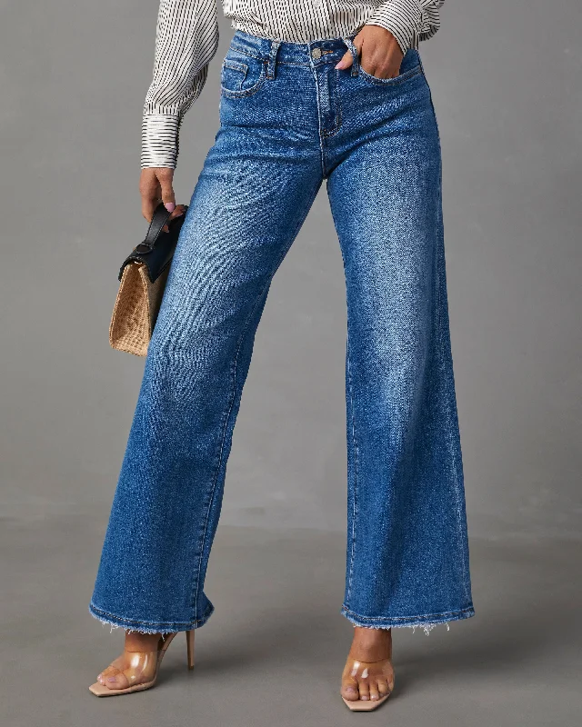 Casual Moves High Rise Wide Leg Jeans