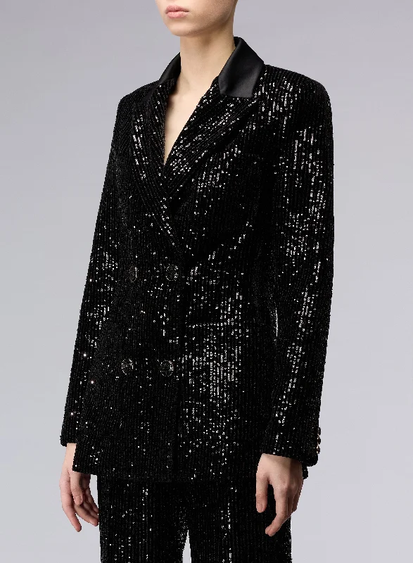 Velvet and Sequins Blazer