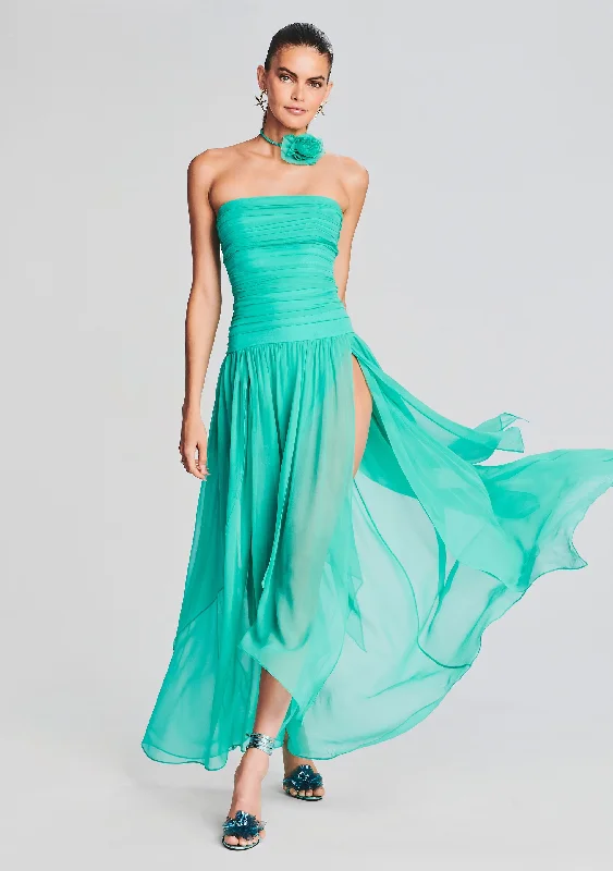 Perola Silk Chiffon Dress