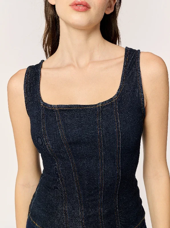 SJD Denim Tank - Long Gone