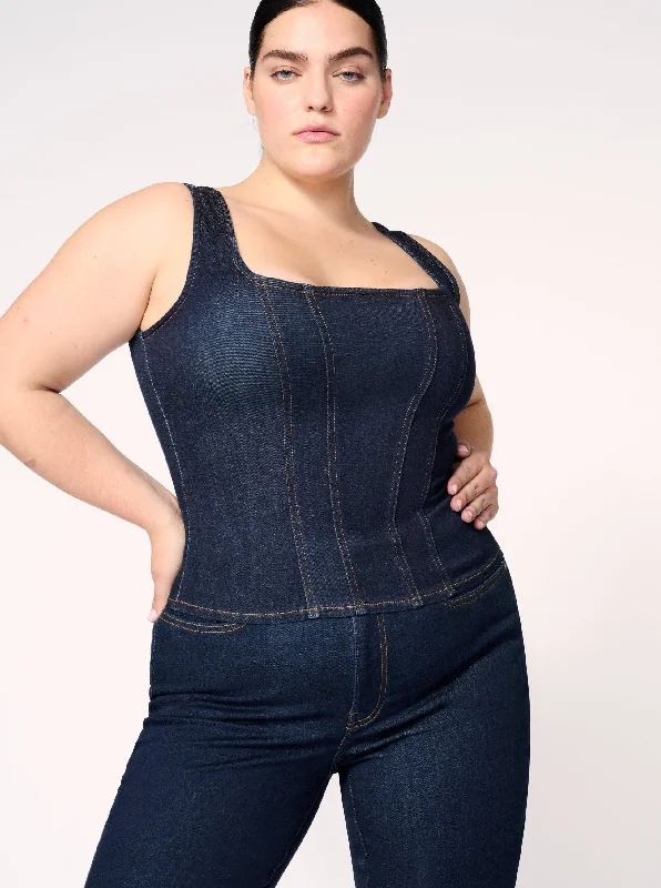 SJD PLUS Denim Tank - Long Gone