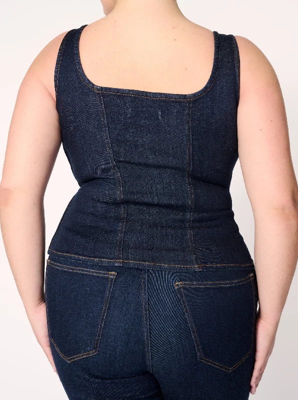 SJD PLUS Denim Tank - Long Gone