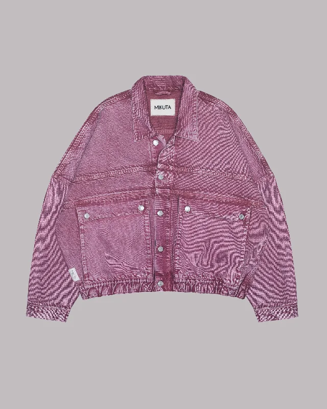 The Pink Faded Denim Jacket