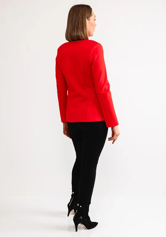 Barbara Lebek Single Breasted Blazer, Red