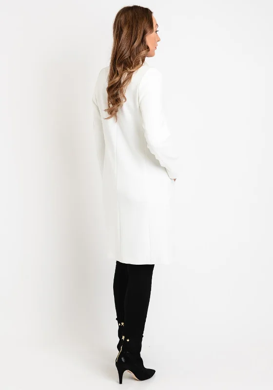 Christina Felix Classic Tailored Long Coat, Ivory