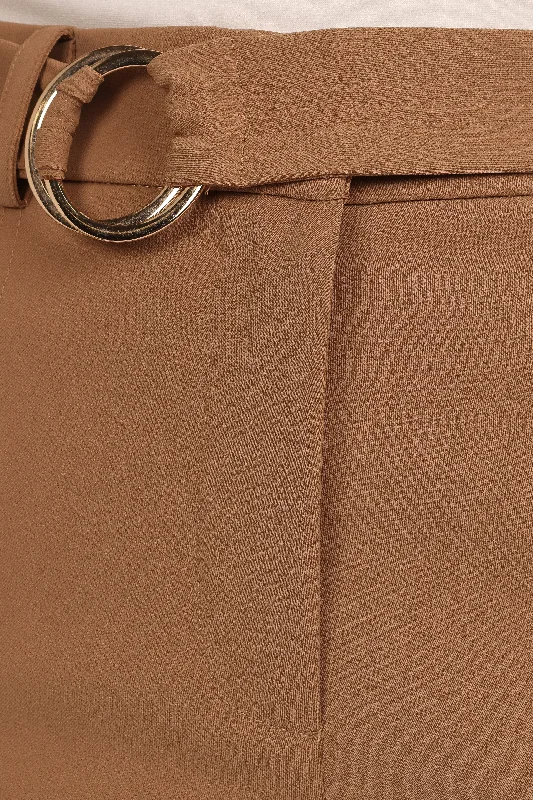 Elaine Belted Pant - Mocha