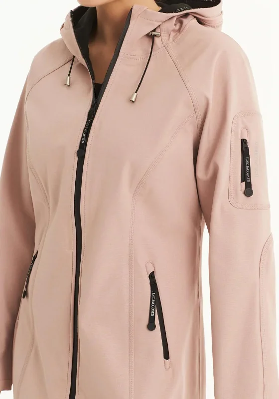 Ilse Jacobsen Rain 37 Long Raincoat, Adobe Rose