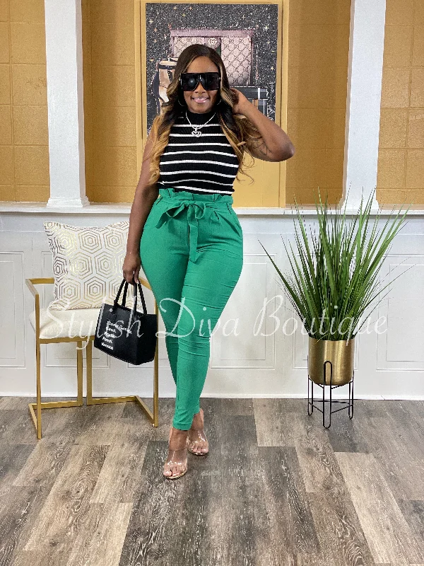 Luxe Diva Pants up to 3XL (Kelly Green)