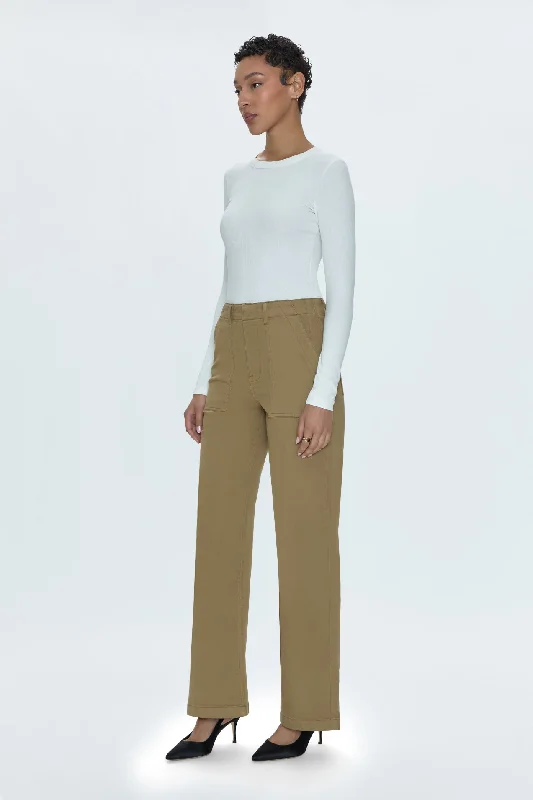 Nicole Wide Leg Pant - Khaki