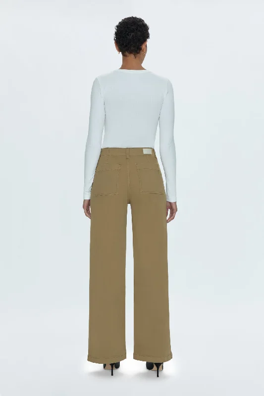 Nicole Wide Leg Pant - Khaki