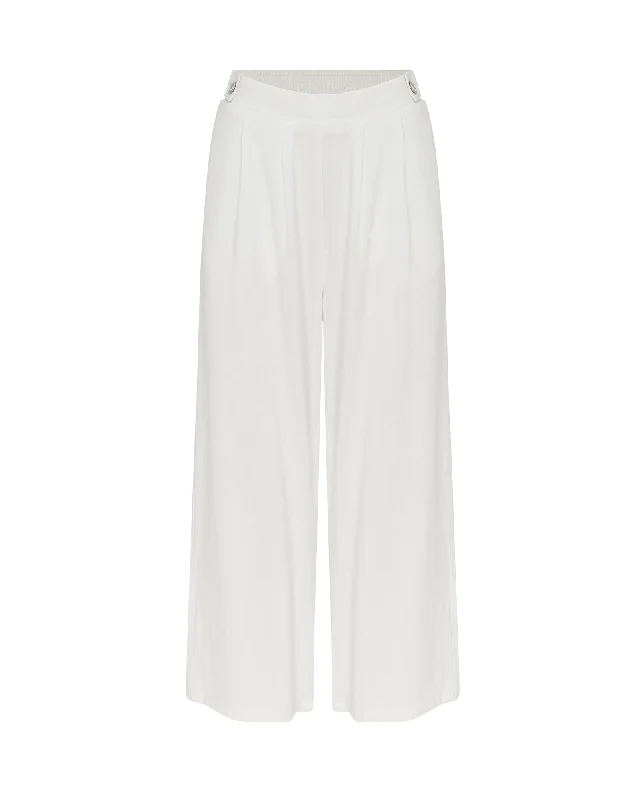 Quincy White Wide Leg Pants