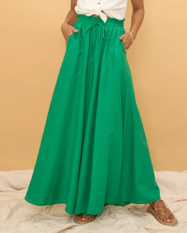 Sol Green Wide Leg Pants