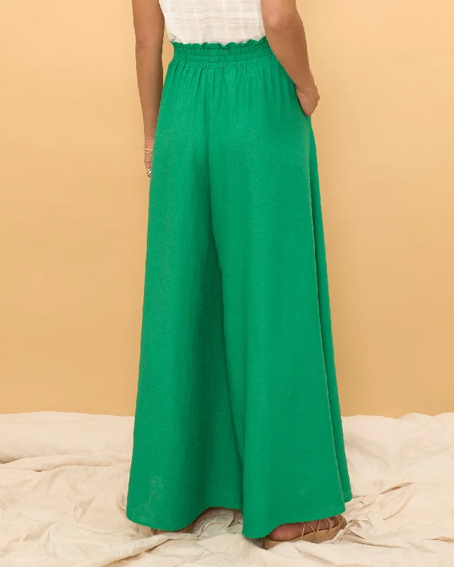 Sol Green Wide Leg Pants