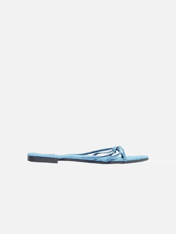 Bianca Vegan Organic Cotton Denim Sandal | Blue