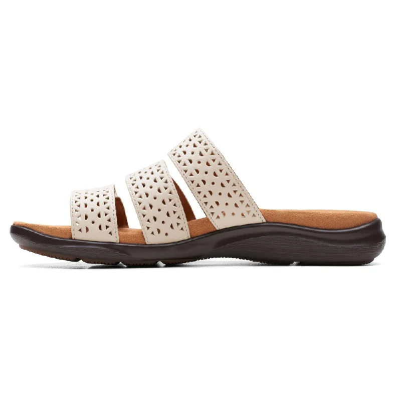 Clarks Kitly Walk White Sandal (Women's)