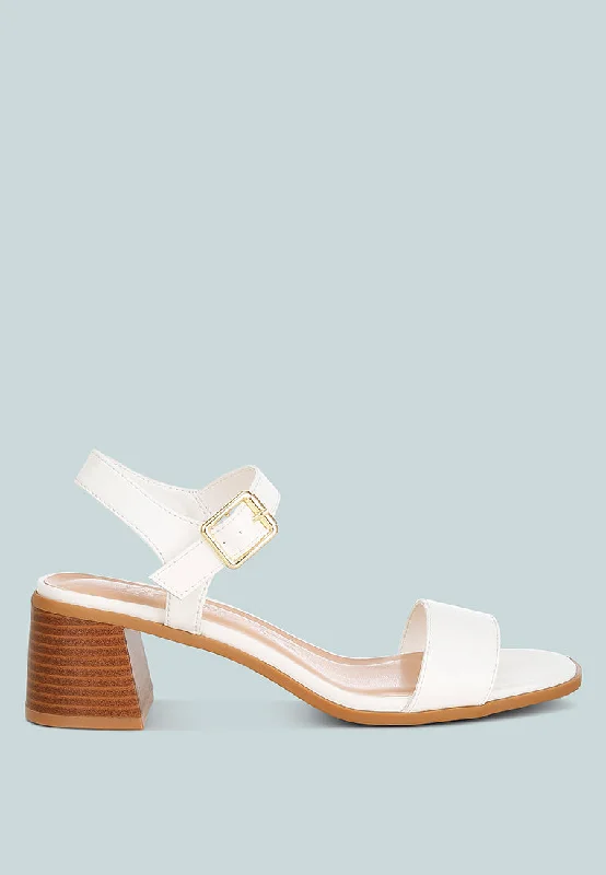 Varya Stacked Heel Sandals