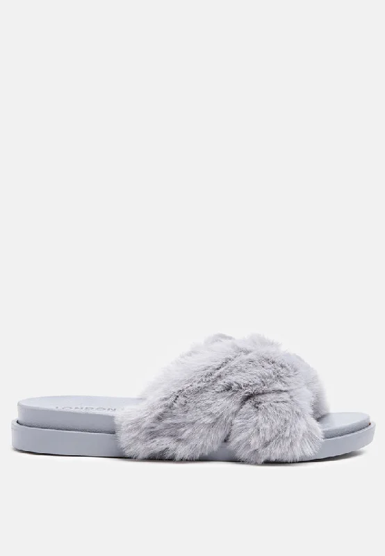 Homey Fur Slip-On Flats