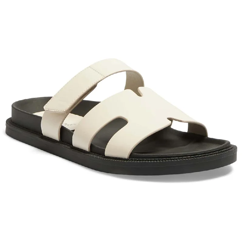 Guru Slide in White And Black Smooth